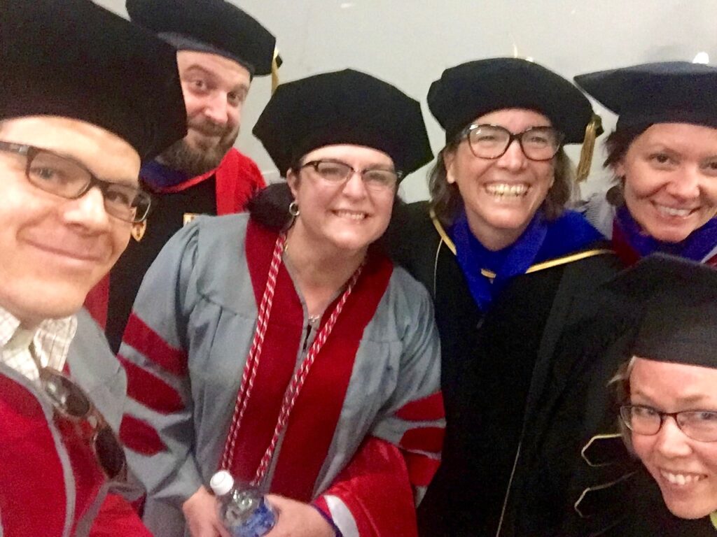 Prof. Barb Brents with Sociology Graduates
